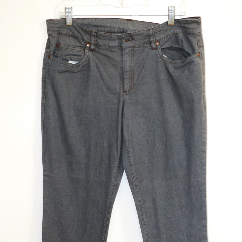 Eileen Fisher Gray Jeans Size 12